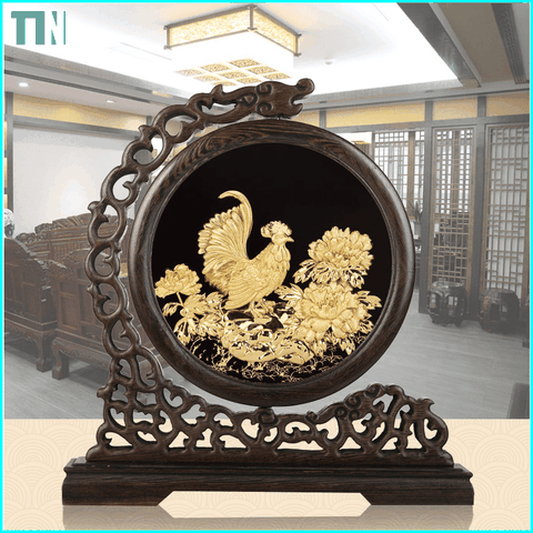 Công ty cung cấp bình phong dát vàng 24k cao cấp tại HCM