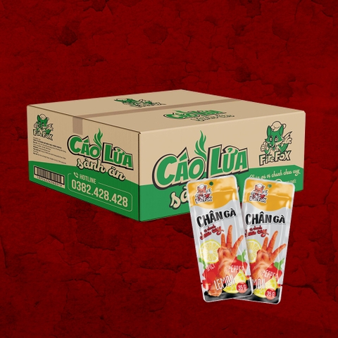 CHÂN GÀ FIREFOX VỊ CHANH CHUA CAY 35GR - THÙNG 240C TẶNG 1 BỊCH 30C