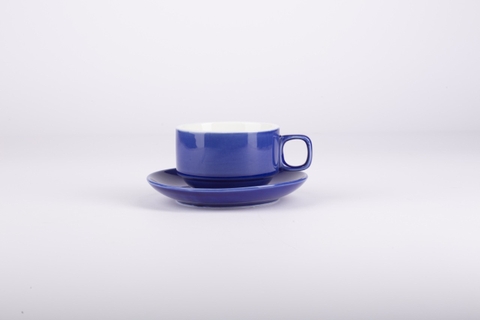 Tách Cafe vuông màu xanh cobal