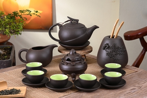 Bộ ấm chén tử sa TS2