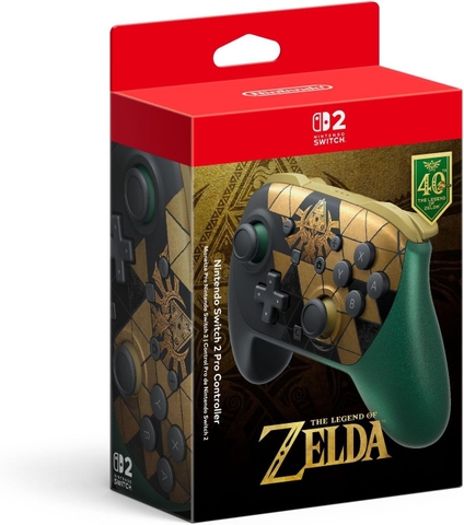 Tay cầm Nintendo Switch 2 Pro Controller The Legend of Zelda 40th Anniversary Edition