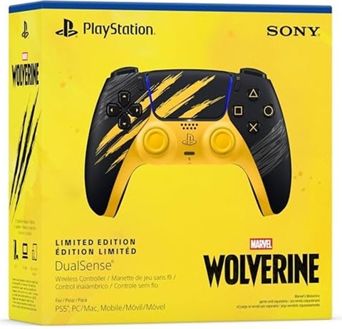 Tay Cầm DualSense Wireless Controller Marvels Wolverine Battle Yellow Limited Edition