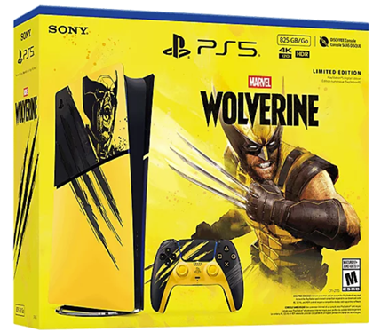 Máy chơi game sony playstation ps5 slim marvels wolverine limited edition