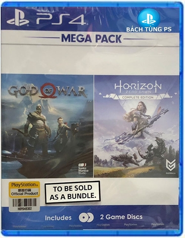 Mega Pack 1: God Of War 4 Horizon Zezo Dawn Complete Edition like new