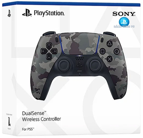 Tay Cầm Chơi Game PS5 DualSense Wireless Gray Camouflage