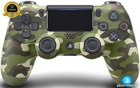 Tay chơi game Dualshock4 Green Camo CUH-ZCT-G16 Chính Hãng