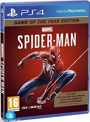 Đĩa Game PS4 Marvel's Spider Man Game of the Year Edition