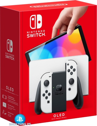 Máy Nintendo Switch OLED White Trắng Modchip kèm thẻ