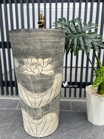 Đôn chậu sứ mỹ thuật DC022