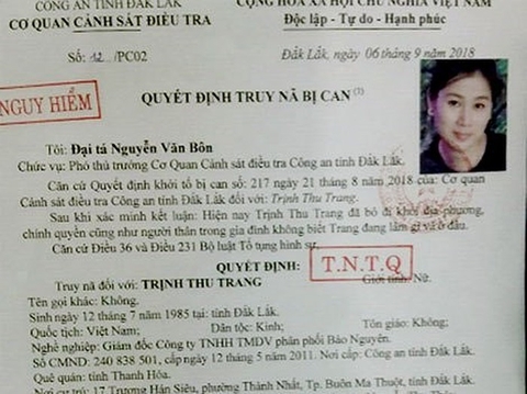 Đắk Lắk: Bắt nữ giám đốc trốn quyết định truy nã nguy hiểm