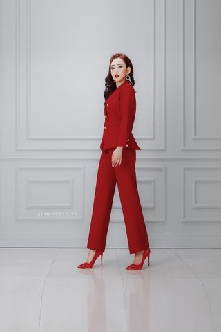 Q0140 - Quần Suông Đỏ