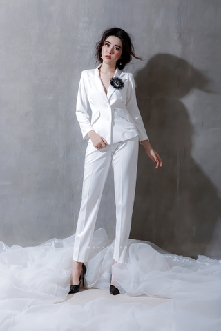Q0090 - Quần Tây Trắng (Vest)