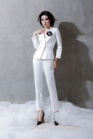 Q0090 - Quần Tây Trắng (Vest)