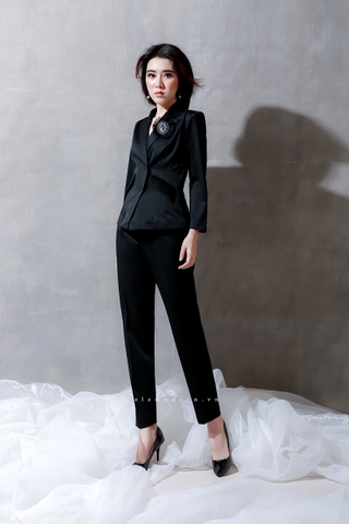 Q0086 - Quần Tây Đen Vest