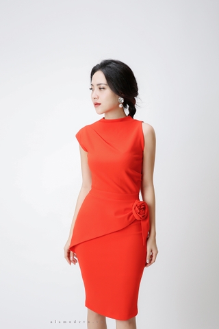 D0121 - Đầm Body Quấn Bông