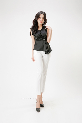 A0203 - Áo Chốt Eo Ngọc Trai