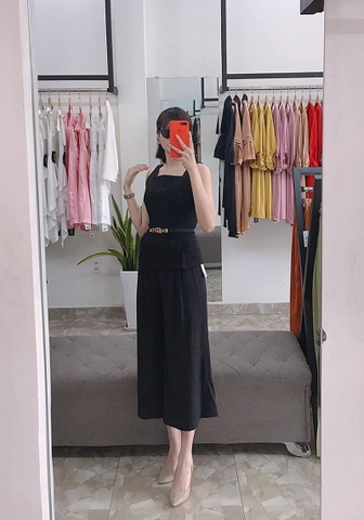 A0294 - Áo Đen Cổ Vuông