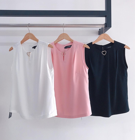 A0298 - Áo Trắng Đính Tim
