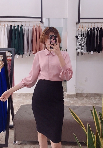 A0227 - Áo Sơ-mi Tay Xếp