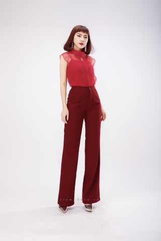 A0278 - Áo Đỏ Voan Lưới