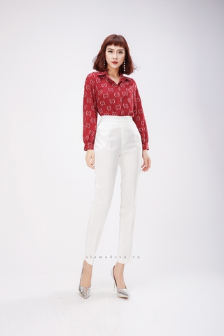 A0281 - Áo Sơ-mi Họa Tiết G