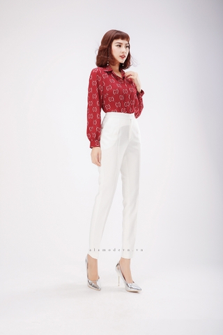 A0281 - Áo Sơ-mi Họa Tiết G