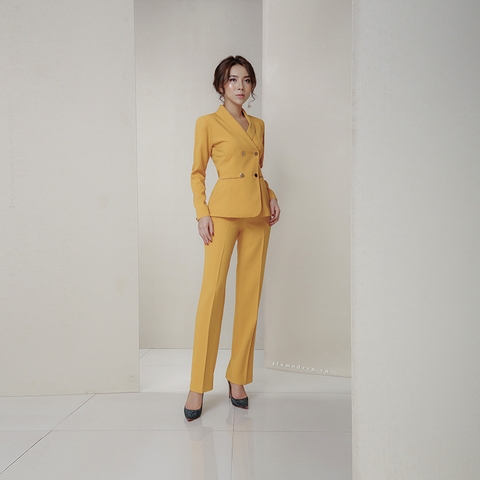A0379 - Áo Vest Vàng 4 Nút