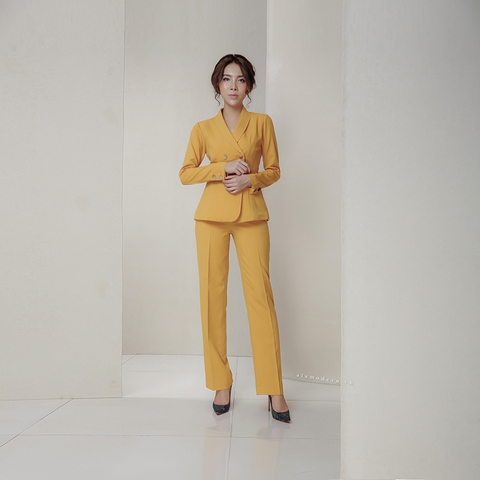 A0379 - Áo Vest Vàng 4 Nút