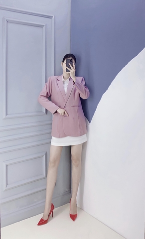 Áo Blazer tím - A0339