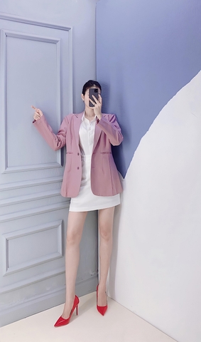Áo Blazer tím - A0339