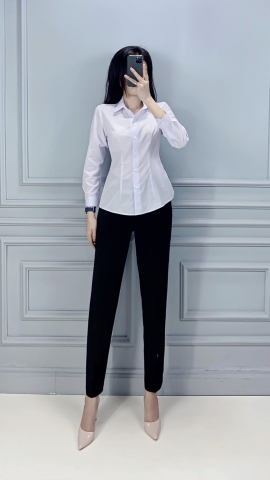 Áo Sơ mi lụa tay dài - A0498