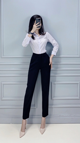 Áo Sơ mi lụa tay dài - A0498