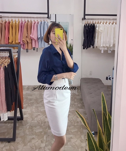 A0242 - Áo Tằm Nhung Tay Dài
