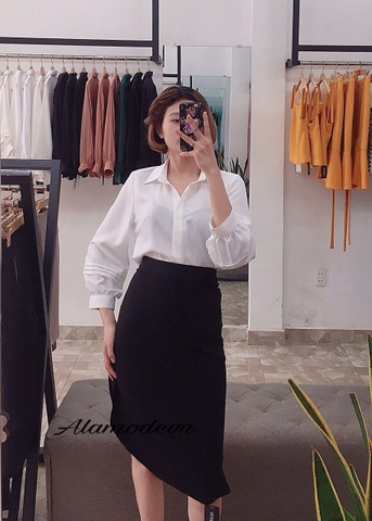 A0234 - Áo Sơ-mi Tay Xếp