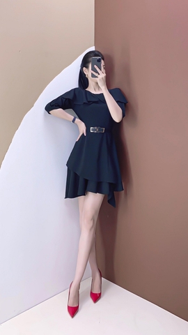 Đầm xòe hai tầng sole - D0175