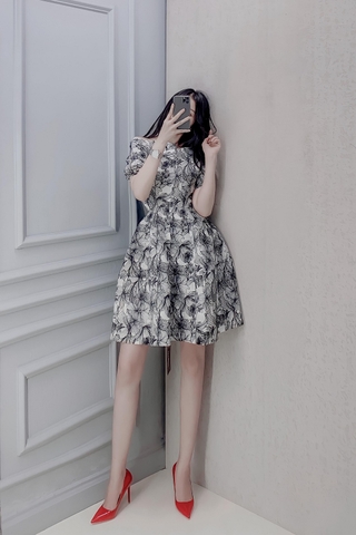 Đầm gấm 3D - D0194