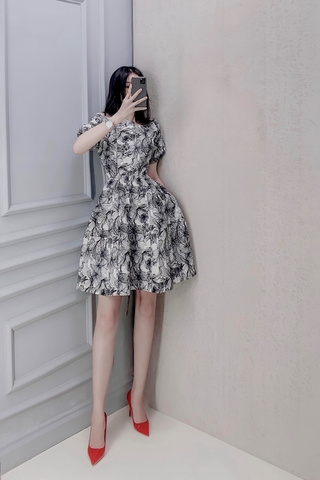 Đầm gấm 3D - D0194