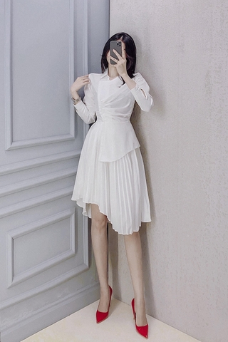 Đầm Sơ mi tùng xếp - D0197