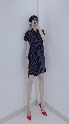 Đầm sơ mi form freesize - D0203