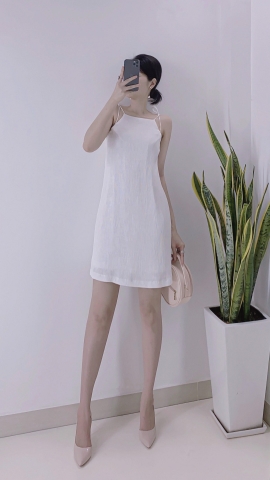 Đầm hai dây cổ yếm - D0206