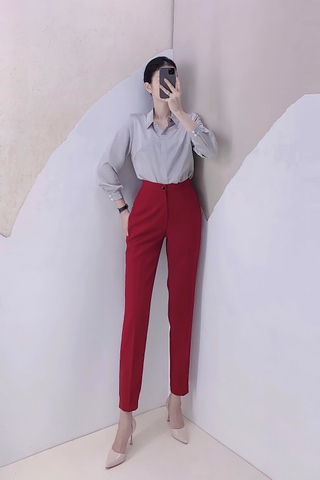 Quần tây ống đứng đỏ - Q0067