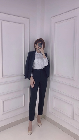 Áo vest Đen một nút- A0514