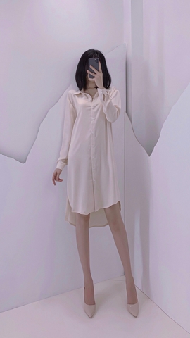 Đầm sơ mi lụa - D0207