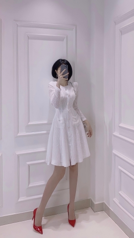Đầm ren 8 mảnh - D0216