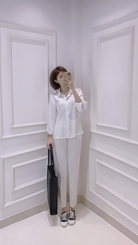 Áo Sơ mi Lụa Gold tay dài - A0602