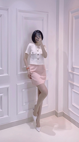 Áo Crop tay ngắn cổ tròn - A0532