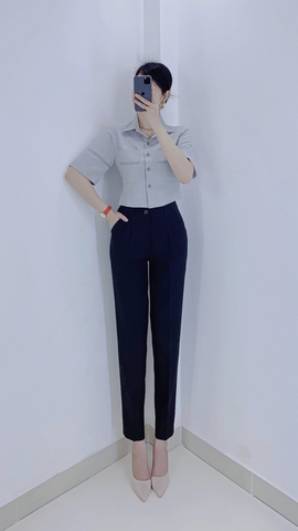 Áo Sơ mi Crop ngắn tay - A0508