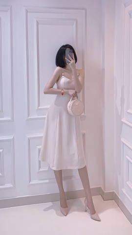 Đầm hai dây Cut-out - D0209