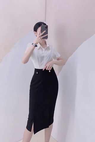 Váy bút chì hai xẻ - V0107