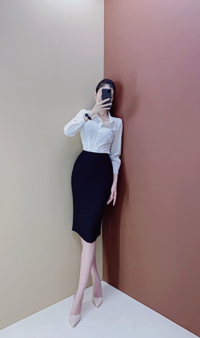 Váy bút chì bản lưng to - V0112